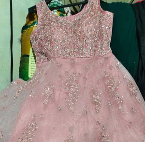 Heavy Embroidery Gown For Women
