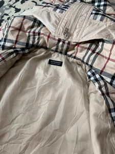 Burberry Plaid Quilted Coat