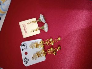 golden earrings combo pack