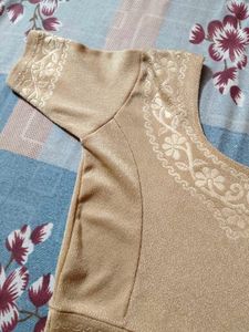 Elegant Beige Ethnic Blouse