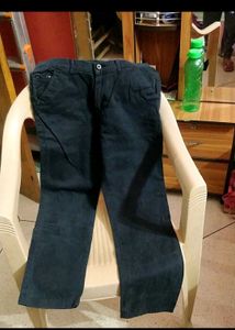 Dark Blue Casual Pants
