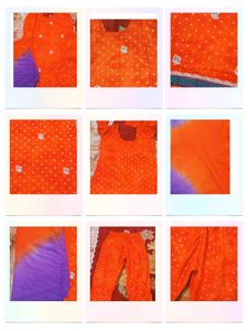 Orange Embroidered Salwar Kameez