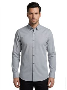 HUGO BOSS Dots/Triangle Pattern Button-Down Shirt