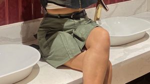 Green Mini Skirt