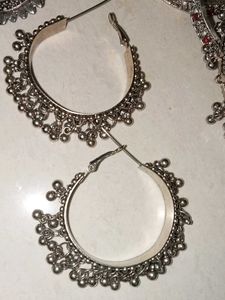 Bohemian Silver Tone Jewellery Set