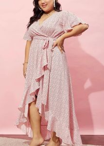 Chic Floral Wrap Maxi Dress