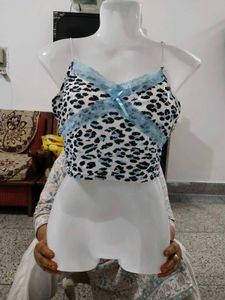 SHEIN Leopard &amp; Floral Print tank top