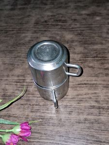 Vintage Metal Espresso Cups - Set of 2