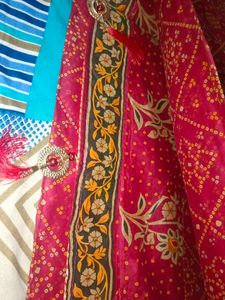 Traditional Bandhani Cotton Saree