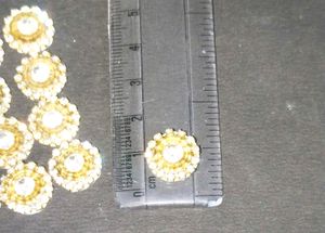 Golden stone Diamond Crystal bridal patches