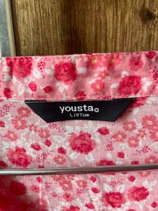 Pink Floral Print Summer Dress