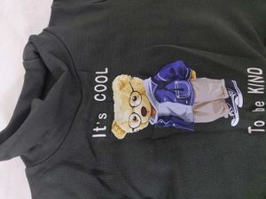 Cute Bear Print Sweatshirt