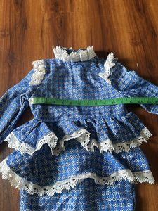 Blue custom made designer dress for 5-7yrs girls