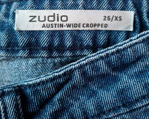 Zudio Austin Wide Leg Cropped Jeans - Size 26 / XS