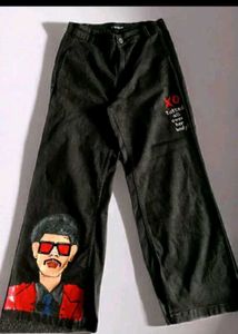 The Weeknd Hand-Painted Jeans