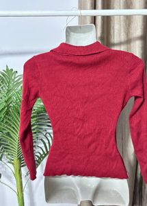 ❤️Wrap Style Maroon Sweater❤️