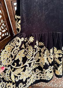 New Heavy Designer Velvet Festive Short Kurta