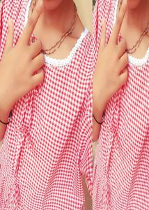 Cute Gingham Peplum Top