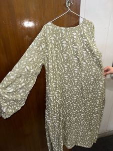 Stylish Leaf Print Kurta
