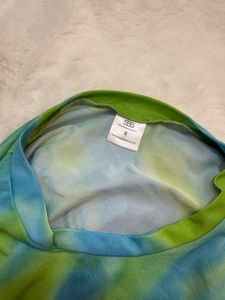 Tie-Dye Mesh Crop Top