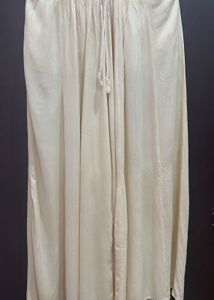 New Elegant Cream Ethnic Flared Plazzo