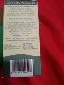 Figaro Baby Massage Oil