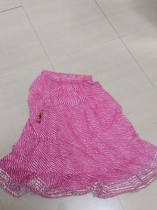 Vibrant Pink Ethnic Skirt