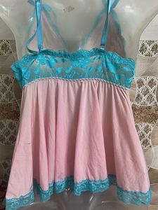 Beautiful Blue Lace Nightgown