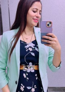 Bershka Light Blue Blazer
