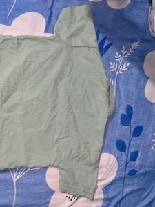 Light Green Striped Short Sleeve Shirt