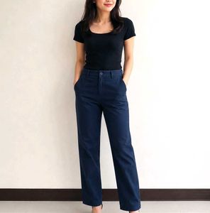 Classic Navy Blue Chinos