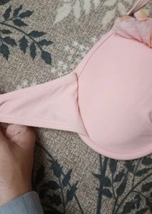Pink Ruffled Bikini Top
