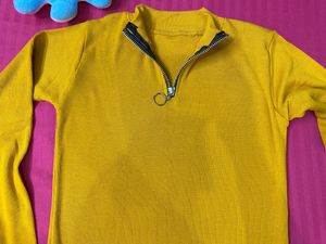 Mustard Colour Top For Womens Full Sleeves