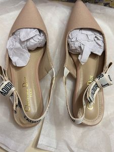 J’ADIOR Nude Slingback Flats