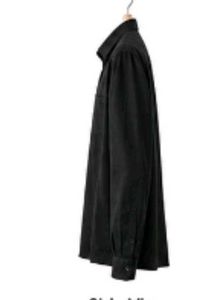 Classic Black Long Sleeve Button-Up Shirt. Size= M