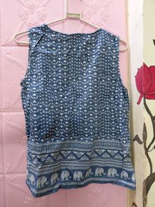 Elephant Print Tank Top