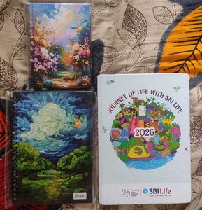 Beautiful Notebooks & Diary Set( Offer today)