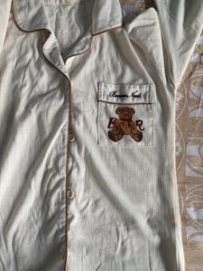 Cozy Cream Teddy Bear Pajama Set
