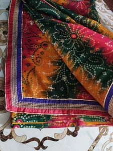 Vibrant Bandhani Saree