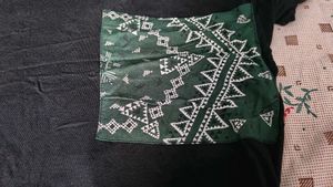 Black T-Shirt with Tribal Pocket and back design