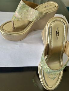 Shezone Sparkly Wedge Sandals