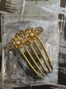 Gold Floral Hair Accessories