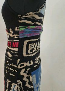 Unique Graphic Print Dress