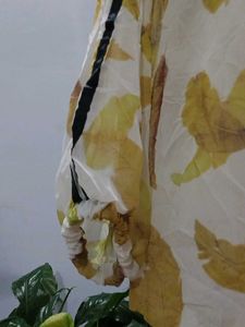 Leaf Print Hoodie Tunic