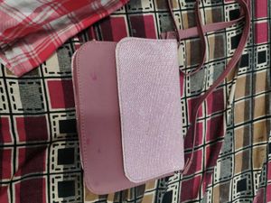 Sparkly Pink Crossbody Bag