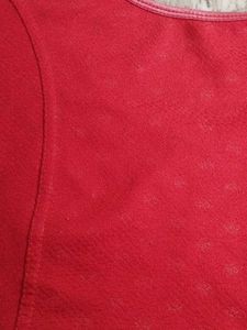 Red Cotton Blouse