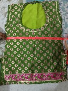 Green &amp; Pink rajput poshak