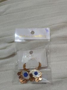 Anti Tarnish Evil Eye Earrings (Nazar 🧿 Rakshak)