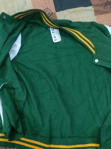 Snitch Men's Green Varsity Jacket, unused with tag