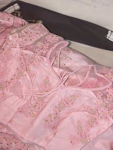 Pink Embroidered Lehenga Choli